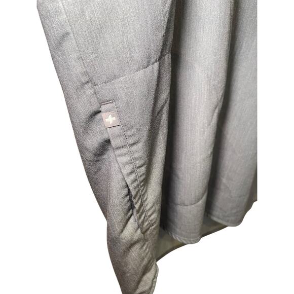 FIGS Women XXL Rafaela Oversized Scrub Top Graphite Grey V-Neck Collared Neck - Picture 5 of 17